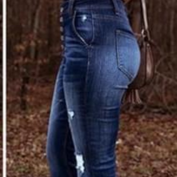 Brand new High waist bell bottom stretch Jeans - Picture 7 of 7